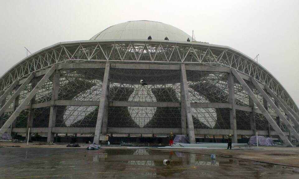 枣阳温泉馆网架工程